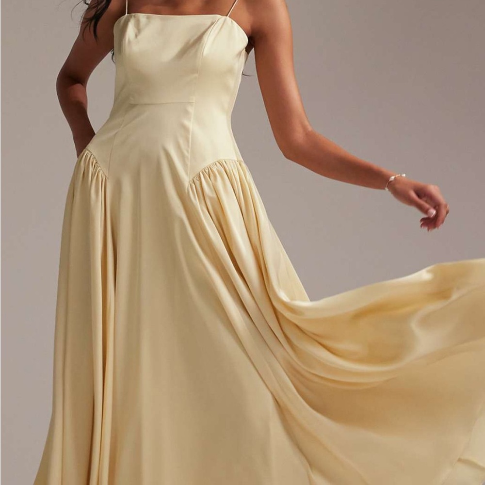 ASOS drop waist bridesmaid gown